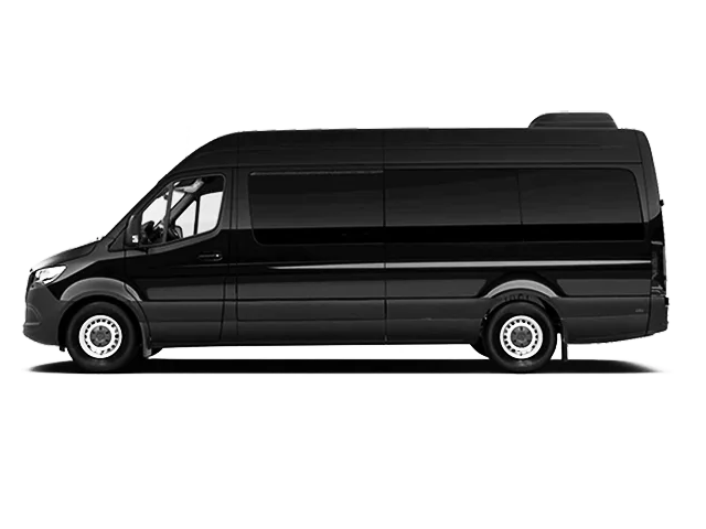 Black passenger van